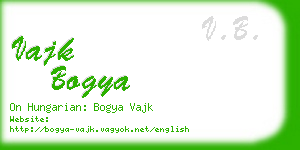 vajk bogya business card